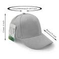 thumbnail image 6 of Suede Baseball Cap, Unisex Faux Suede Leather Classic Adjustable Plain Hat Baseball Cap Grey, 6 of 6