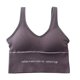 thumbnail image 1 of Qarigey Top corto con tirantes deportivos para mujer, ropa interior deportiva para niña, sujetador con tirantes transpirables para Chinlon, lencería Ropa interior morado oscuro Qarigey AP000410-05, 1 of 1