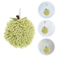 thumbnail image 3 of 2pcs Hand Towels Super Absorbent Hanging Towels For Bathroom Kitchen Rv Fuzzy Ball Hand Towel Soft Quick Drying Hand Towels, 3 of 8
