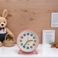 thumbnail image 2 of REGALWOVEN Mechanical Alarm Clock, Colorful Square Numbers Design, Durable Metal Material for Living Room Pink 3.7"L x 1.7"W x 4.1"H, 2 of 5