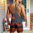 thumbnail image 6 of WERYOUNG Casual Denim Overalls For Man Patriotic American Flag Suspender Shorts Independence Day USA Festival Jumpsuit Versatile One-Pieces XXXXL, 6 of 6