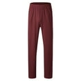 thumbnail image 5 of DavidCloth Mens Four Seasons Soft Home Men's Pajama Pants Solid Color Silk Pajama Pants for Men Shirt Pants Pajama Set Home Men Cotton Pajama Pants Men Service Two Piece Set Pajamas Bottoms, 5 of 5