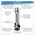 thumbnail image 3 of Minuteman International Neoclassic Fireplace Tools, Polished Chrome & Black, 3 of 5