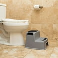 thumbnail image 2 of Dreambaby 2-Up Step Stool - Toddler Step Stool for Bathroom Sink and Kids Toilet Potty Training - Step Stools for Toddlers with Non-Slip Base and Carry Handles - Supports up to 200lbs Weight-  Black, 2 of 5