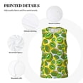 thumbnail image 6 of Easygdp Watercolor Kiwi Fruits Summer Men's Mesh Basketball Jersey Quick Drying Sleeveless Shirts Fitted Muscle Tank Tops Sport Round Neck T-Shirt - 3X-Large, 6 of 9