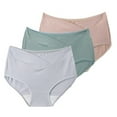 thumbnail image 1 of Xmarks Women's Cotton Maternity Underwear 3 Packs, Pregnancy Panties Postpartum Mother Under Bump Underwear 88-187LBS, 1 of 11