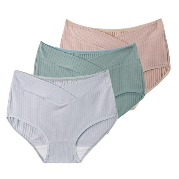3Pack Vshaped Low Waist Women Maternity Panties Pregnancy Postpartum