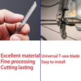 thumbnail image 4 of 10 pieces jigsaw blades Blade for optimized cutting of wood, PVC and plastic, jigsaw T-shank., 4 of 4