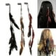thumbnail image 4 of 3 piezas de plumas para el pelo con extensiones y cuentas trenzadas para mujeres, disfraces de cosplay, verano, 4 of 8