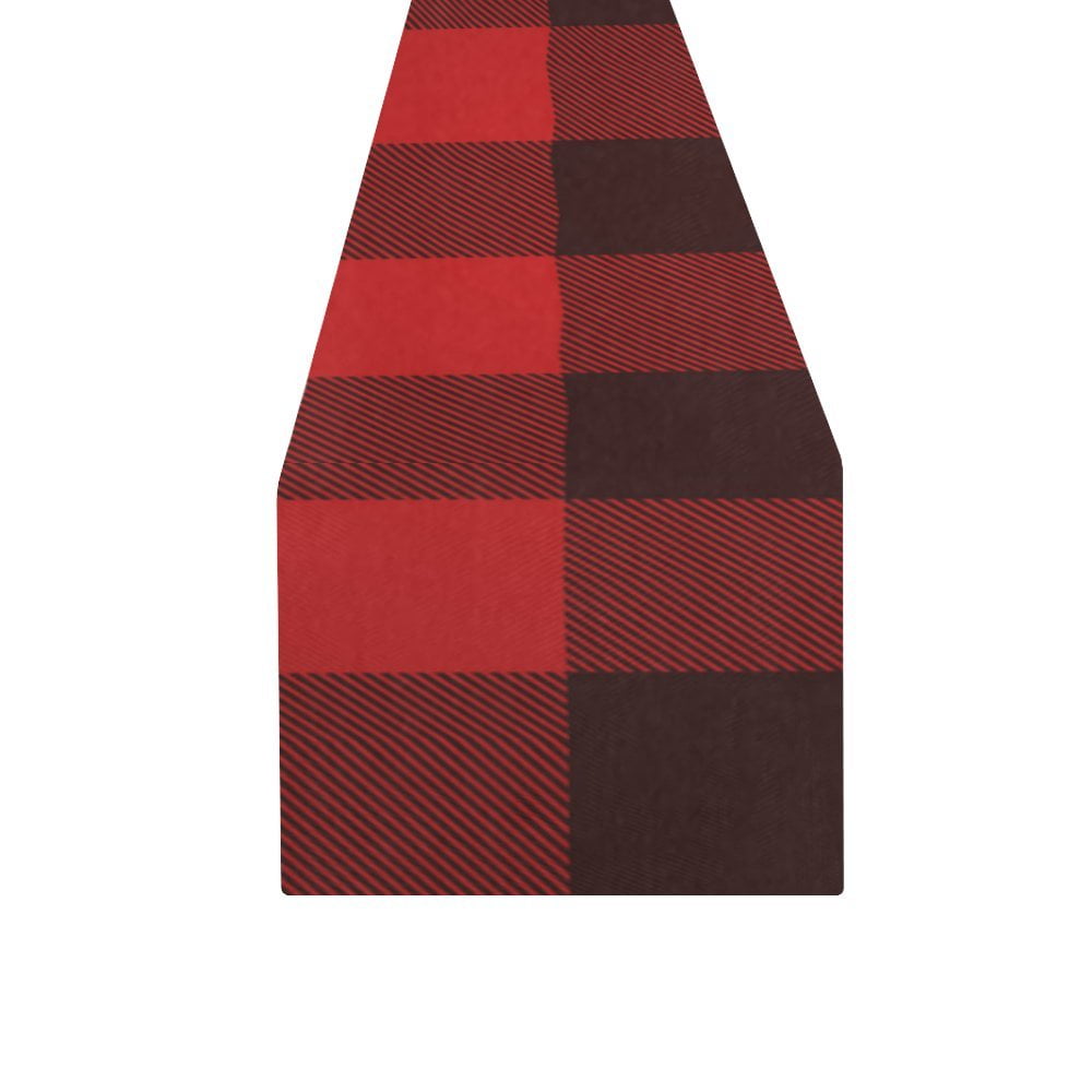 YUSDECOR Red Buffalo Check Plaid Table Runner for Kitchen ...