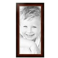 thumbnail image 2 of ArtToFrames 11" x 24" Matte Mahogany with Gold Accent Diploma Picture Frame, 11x24 inch Brown Wood Poster Frame (WOM-5109), 5 Pack, 2 of 6