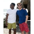thumbnail image 4 of Real Essentials 4 Pack: Mens Short Sleeve Rash Guard Shirt Quick Dry UPF 50+ Sun Protection Swim (Available in Big & Tall), 4 of 7