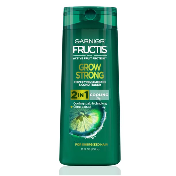 Garnier Fructis Grow Strong Cooling 2In1 Shampoo and Conditioner for Men, 22 fl. oz. Walmart