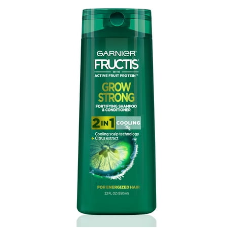 Garnier Fructis Grow Strong Cooling 2-In-1 Shampoo and Conditioner for Men, 22 fl.