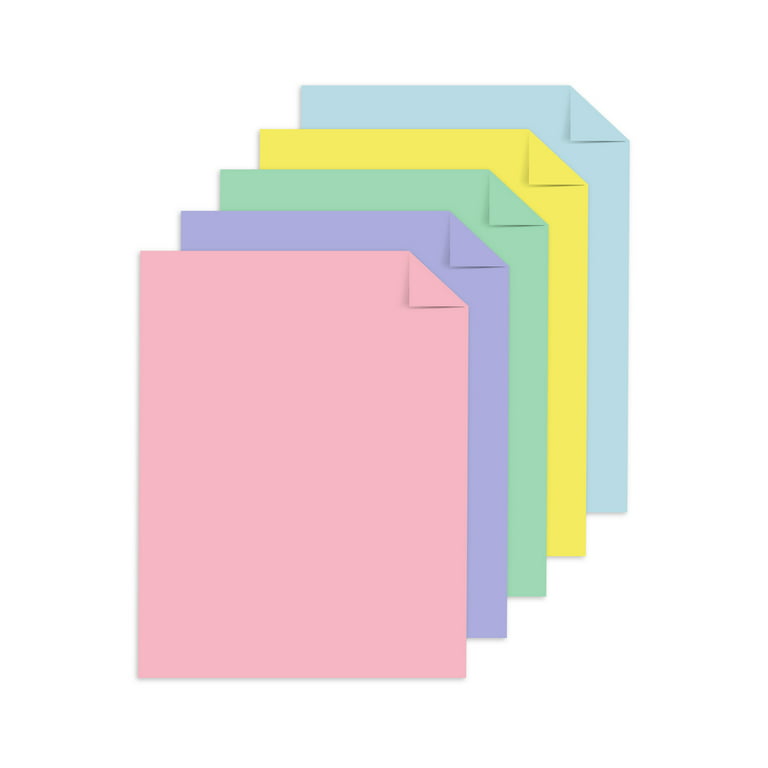 Astrobrights Neon 5-Color Assortment Cardstock - 8 1/2 x 11 in 65 lb Cover  Smooth 50 per Package
