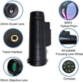 thumbnail image 3 of Telescopio monocular portátil, telescopio portátil de bolsillo monocular, monocular compacto, telescopio monocular portátil 40x60 de alta potencia, visión nocturna mini zoom telescopio para exteriores, 3 of 7
