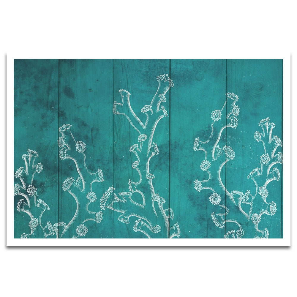 Visionary Prints 'Coral Reef Turquoise' Abstract Wall