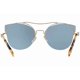 thumbnail image 4 of 🍀MIU MIU MU52SS ZVN-5Q0 Gold/Blue Silver Mirrored Butterfly Sunglasses NEW, 4 of 5