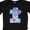 thumbnail image 4 of Inktastic 1st Birthday Mermaid 1 Year Old Girls Long Sleeve Baby Bodysuit, 4 of 5