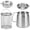 1.5L/53oz, variant on Stainless Steel Fryer, 304 Stainless Steel Oil Filter Pot, 2 in 1 Large Capacity 53/70oz Oil Strainer Pot with Fine Mesh Strainer for Kitchen Oil Residue Separation 