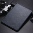thumbnail image 1 of Solid Simple Tablet Leather Case For Ipad 9th 8th 7th 10.2 Book Style Stand Cover For Ipad 10th Air 5 4 10.9 Mini 6 3 2 Pro 11 Leather-Blue 2018 iPad Pro 11, 1 of 6