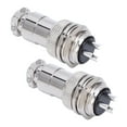 thumbnail image 2 of Aviation Plug And Socket Connector, Metal Socket Connector Easy To Operate Zinc Alloy Shell Copper Silver Plated Contact  For Automotive Industry 2 Pin,3 Pin,4 Pin,5 Pin, 2 of 8