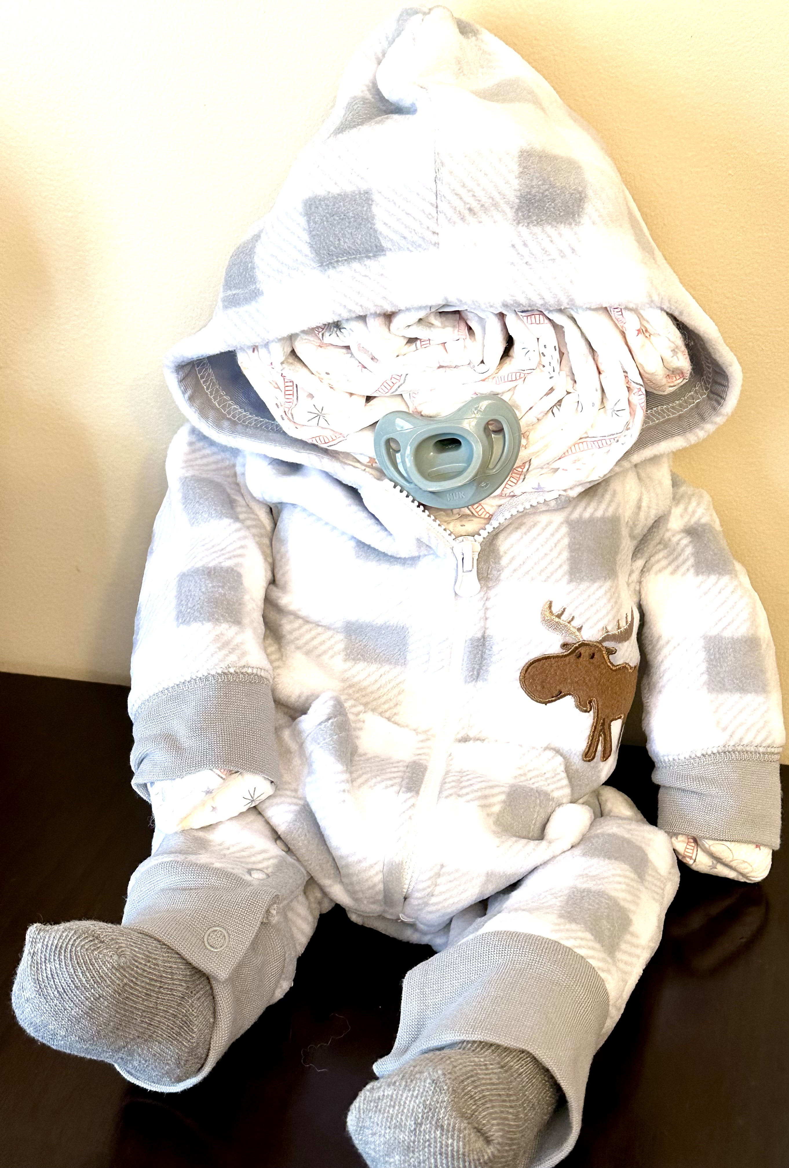 Moose on the Loose Diaper Baby