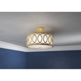 thumbnail image 5 of 285-GA Crystorama Lighting Graham - 3 Light Flush Mount-Antique Gold Finish, 5 of 8