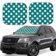 thumbnail image 1 of Fotbe Teal And White Polka Dot Juego de 2 Piezas de Parasoles para Parabrisas | Bloqueador Solar para Auto | Accesorios Plegables para Protección Solar Interior-Large, 1 of 6