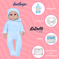 thumbnail image 4 of Muñeco Reborn Alessandro 55cm Bebé Dormilón con Mameluco de Raya y Kit Esencial, 4 of 4