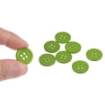 thumbnail image 4 of 160uds 24L Costura Botones 5/8(15mm) Resina Redondo Plano 4 Agujeros Artesanía Botones para Coser Ropa y Bricolaje, Verde, 4 of 5