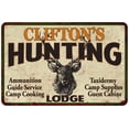 thumbnail image 1 of CLIFTON'S Hunting Lodge Sign 12 x 18 Matte Finish Metal 112180015282, 1 of 1