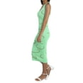 thumbnail image 4 of Nituyy Robe Ajustée Sans Manches à Imprimé Géométrique Col en U Tricotée, 4 of 9