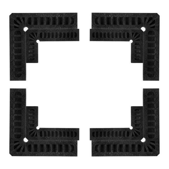 8 Packs Positioning Squares Set Right Angle Clamps 3 inch 4 inch (80mm 100mm) 90 Degree Corner Clamp, Black