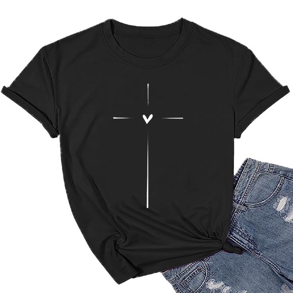 Women Causal Letter Printed T Shirt Graphic Short Sleeve T Shirt Workout Tops T Shirts Ling Sleeve Shirt Women's Graphic Long Sleeve Spandex Shirt Casual Raglan Tee Juniors Graphic Tops Turtle Neck