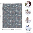 thumbnail image 4 of Multicolor Arrow Pattern Blanket,Comfortable Soft Flannel Throw Blanket,All Season,Warm Lightweight Blankets for Sofa Bed Couch Living Room Chair,30"x40", 4 of 4