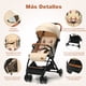 thumbnail image 5 of Cochecito de Bebé Costway Plegable con Marco de Aluminio Ligero Beige 41 x 72 x 96,5 cm, 5 of 10