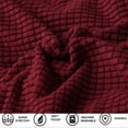 thumbnail image 5 of NOGIS Round Bar Stool Covers 2 Pack, Round Chair Covers with Elastic Bands Dia.12-14", Round Seat Cushions for Chairs Stool Slipcovers -Wine Red, 5 of 7