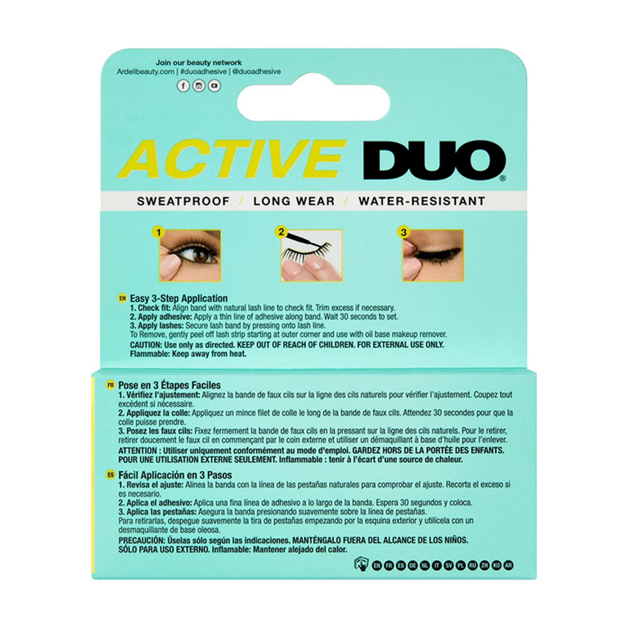Ardell Active Duo Black Adhesive for Strip Lashes (Pack of 2)