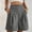 *Dark Gray, variant on ClodeEU Women's High Waisted Pleated Shorts,Casual Button Fly Loose Fit Wide Leg Shorts with Pockets Blue,Women's Plus L
