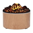 thumbnail image 1 of Wood Grain Diffuser Humidifier with Remote Control, Volcanic Design, LED Light Dual Color Light and Mist Aromatic Diffuser, Enhance Home Air Quality, 1 of 7
