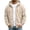 Beige, variant on Mens Zip Up Hoodie Fall Essentials Jackets Light Weight Long Sleeve Sweatshirt Plain Fall Clothes Cool Gym Lightweight Workout M