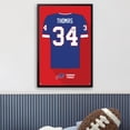 thumbnail image 3 of Thurman Thomas Buffalo Bills Framed 27" x 39" Retired Jersey Art Print, 3 of 3