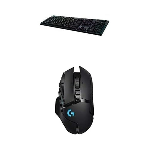 Logitech G915 Lightspeed RGB Mechanical Gaming Keyboard and Logitech G502 Lightspeed Wireless Gaming Mouse Bundle