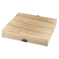 thumbnail image 3 of Rectangular Wooden Storage Box Retro Wooden Box Clamshell Wooden Gift Box, 3 of 11