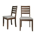 thumbnail image 3 of Castle Place Classic Wooden Dining Chair, Set of 2, Brown, 3 of 8
