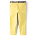 thumbnail image 3 of Pantalones chinos de sarga con cinturón Gymboree, amarillo sol, para niños pequeños de 8 años, 3 of 3