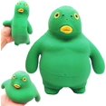 thumbnail image 1 of Stertch Monster, juguete feo y lindo, juguete de pez verde con cabeza verde para adultos, adolescentes, descompresión, alivio de la ansiedad, regalo para cumpleaños, Navidad, relleno de calcetines, 1 of 5