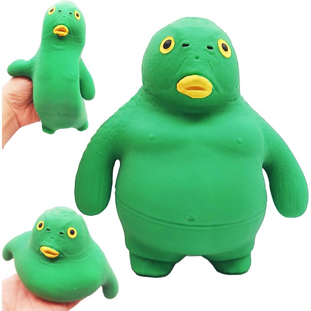 Stertch Monster, juguete feo y lindo, juguete de pez verde con cabeza verde para adultos, adolescentes, descompresión, alivio de la ansiedad, regalo para cumpleaños, Navidad, relleno de calcetines