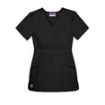 thumbnail image 3 of Sivvan Womens Scrub Set - Multi Pocket Cargo Pants & Stylish Mock Wrap Top, 3 of 6